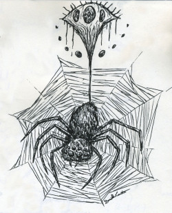 copyrightdonotsteal:  Spider for Inktober