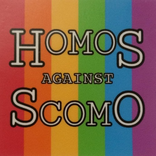 Sticker my sister gave me. Pretty self explanatory ❤ #homosagainstscomo #gayrights #auspol #imhereim