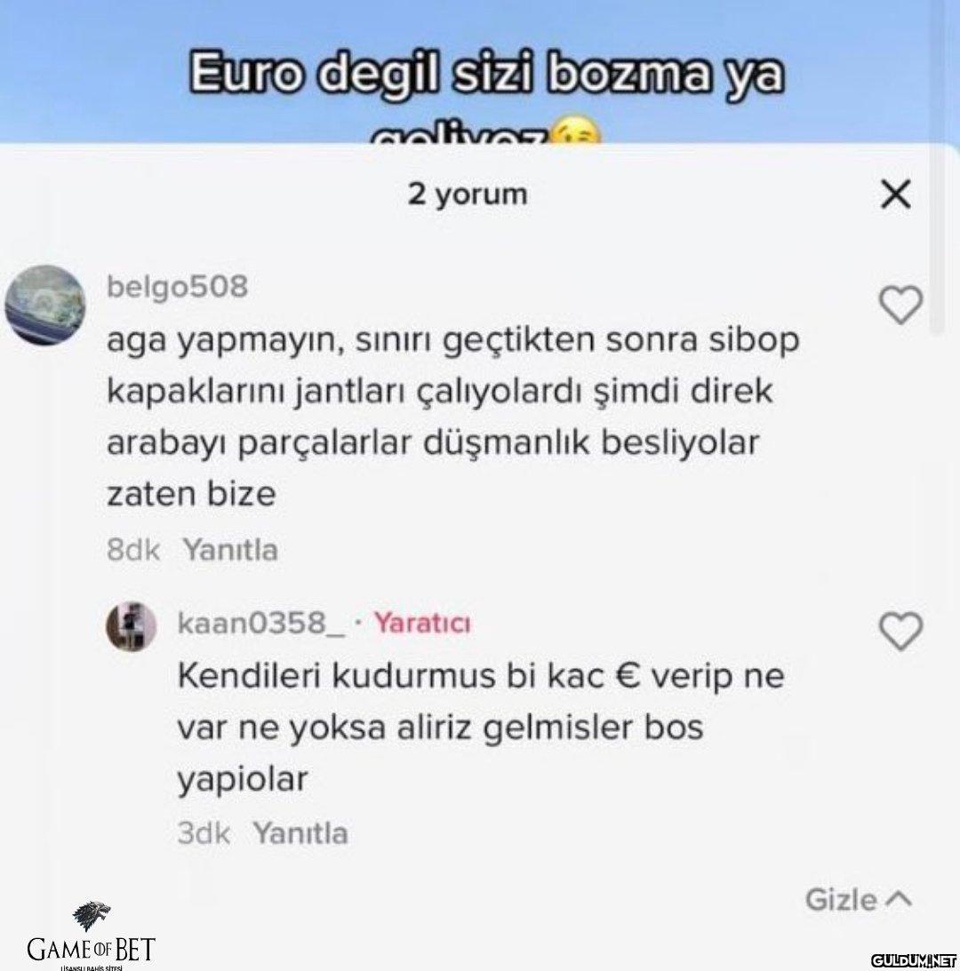 Bu gurbetçiler zannediyor...