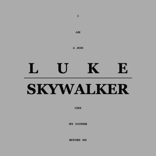 ”i’ll never turn to the dark side. you’ve failed, your highness. i am a jedi, like my father before 