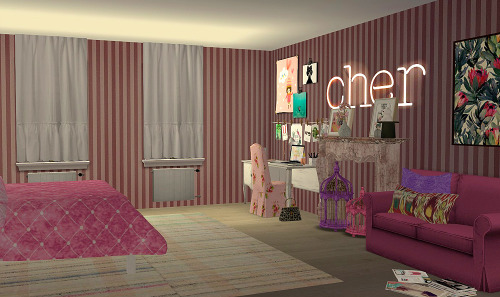 My entry in this month’s Inspired at SimPearls. Teen Rom Com Bedroom.Join the fun!