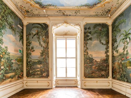 edwardslovelyelizabeth:Berglzimmer - one of the apartments in Hofburg palace, painted in 1766 by Joh