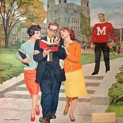 fuckyeahvintage-retro:
“Picking Poindexter, 1959 - Illustrated by Dick Sargent.
”