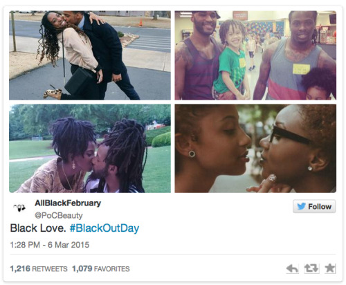 micdotcom:If you weren’t moved by #BlackOutDay, you might want to check your pulse. Even the racist white backlash was rebuffed in the best possible way.