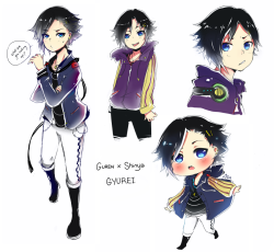 evenica:  Gyurei is the Gureshin rebellious lovechild //criesCali inspired me even though it started as a crack ;7; 