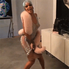 meanplastic:  Rihanna ‘twerking’ after the CFDA’s.