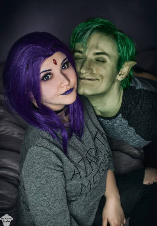 Porn Pics thepuddinscosplay:  Raven and Beast Boy cosplays