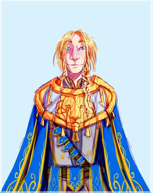 Anduin in some armor matching Reverence c: &lt;3