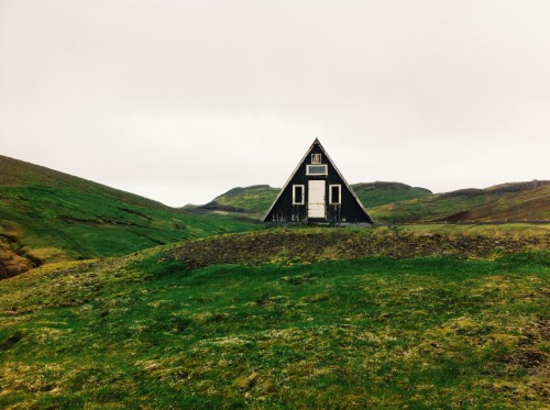 cabinporn: A-frame near Snæfellsnes, Iceland.  Contributed by Julia Mai.