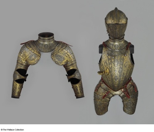 Armor set crafted by Pompeo della Casa of Milan Italy in 1587.from The Wallace Collection