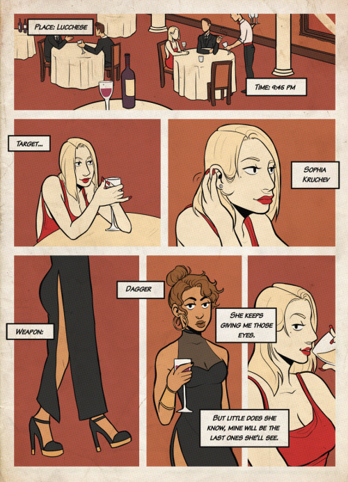 robotsharks: Premiere of Improvise! My lesbian crime comic. Follow updates on tapastic