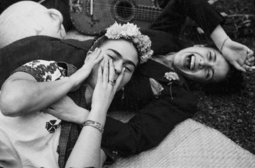 Frida Kahlo and Chavela Vargas, 1950 by Tina Modotti.