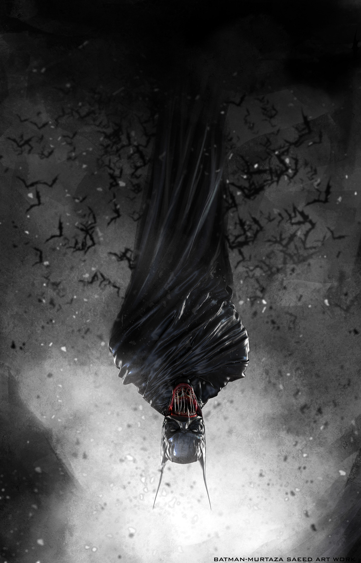 creaturesfromdreams:  Batman by  Murtaza Saeed   