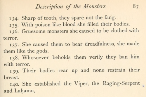 nemfrog:“Description of the monsters.” The Babylonian epic of creation restored from the recently re
