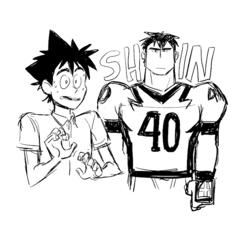 So I re-read all of Eyeshield 21 and went on a big doodle kick! One of my favorite manga of all time