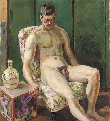antonio-m:  ‘Seated Model at Charleston’ by Vanessa Bell (1879-1961). English painter and interior designer, member of the Bloomsbury Group and the sister of Virginia Woolf.