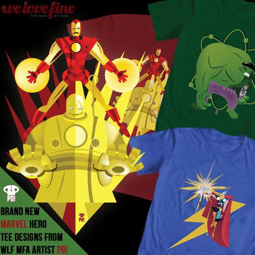 welovefineshirts:
“Marvel-ous new designs featuring The Hulk, Thor & Ironman from patriciooliverthetenebrae http://bit.ly/1q1p85B #MFA
”
Awesome