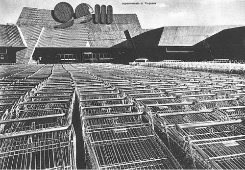 architectureofdoom:  bluecote:  french supermarkets / gem shopping mall  by claude parent domus, dec