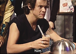 ohstylesno:  Harry got his question right and was rewarded with a classic Thai Boba Iced Tea.  