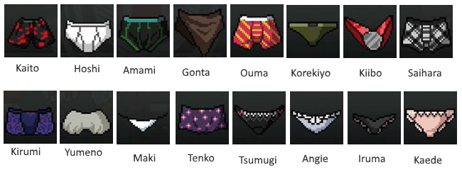 Super High School Level Cosplay — here's all the canon underwear