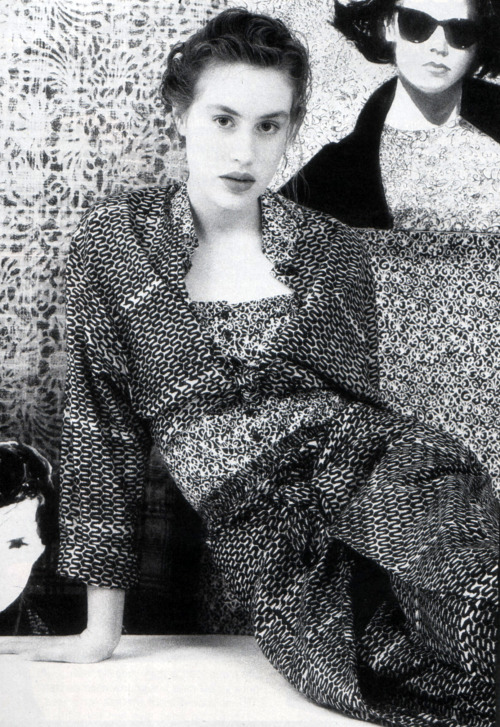 Anastasia, Elle magazine, May 1988. Photograph by Philippe Berthomé.