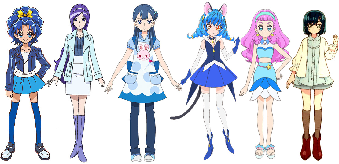 Mahou Furbies — Blue Cure civilian clothes.