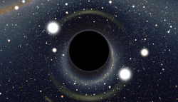 space-wallpapers:Too Close to a Black Hole  (desktop/laptop)Click the image to download the correct size for your desktop or laptop in high resolution