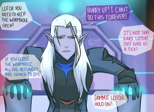 itsnotdoneyet: So I read some theories of Lotor using the teluduv… bUT CAN U IMAGINE IF IT HA