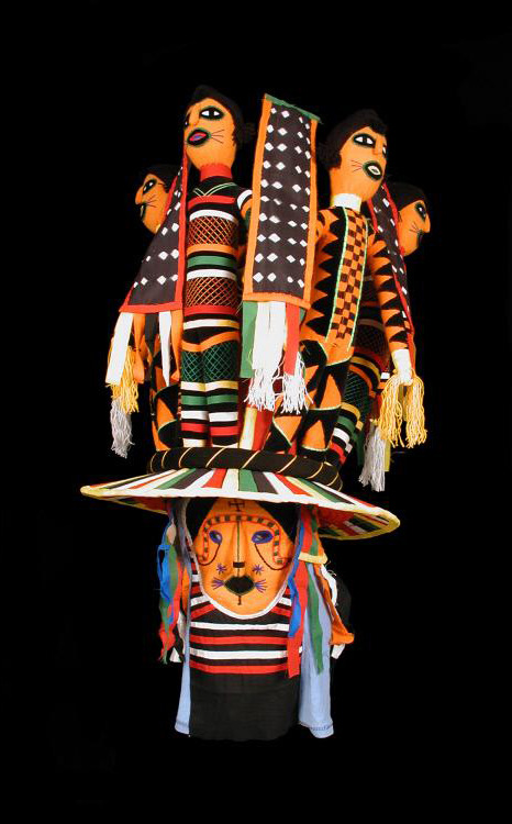 ukpuru:‘Odogu (ancient mother)’ Okakagbe masquerade headdress and costume made by Lawrence Ajanaku i