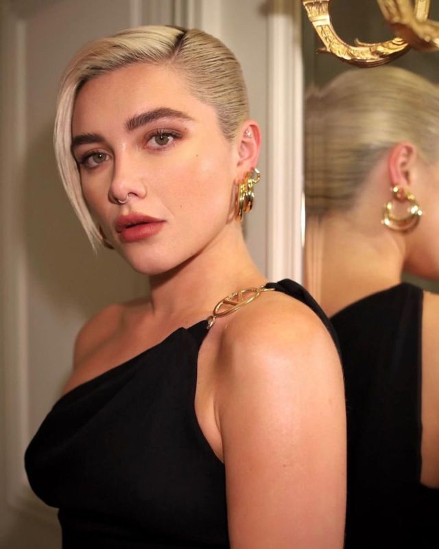 Florence Pugh at the Valentino Haute Couture Show