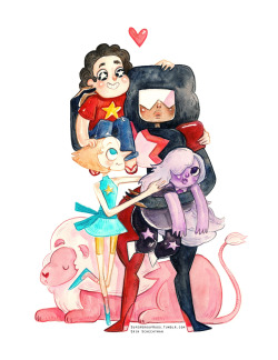 supergrouphugs:  Square Mom, Purple Mom, Bird Mom, HUG Mom!A little late for Mother’s Day, here’s my Steven Universe SUPER GROUP HUG. LOVE LOVE LOVE everything about this show. Prints here!I’m working on a whole STEVEN UNIVERSE Super Group Hug series.