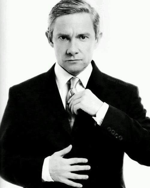 free-martinis: Martin Freeman appreciation post in black &amp; white.Because of.