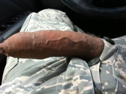 drgnbear:  hungheroes:  Hope you like. Here is another monster cock from a follower ….awesome!! Follow me at http://hungheroes.tumblr.com  Shit. Let me suck that off 