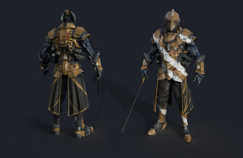 Scifi Crusader by Fangbo Han Inspired by Darkest Dungeon