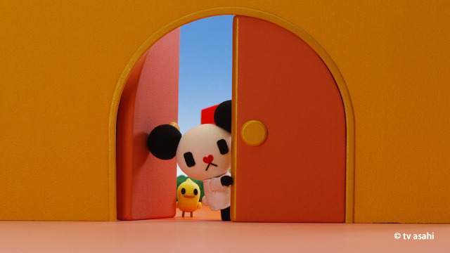テレビ朝日マスコットキャラクター ゴーちゃん の コマ録りアニメ第3弾 Qmotri