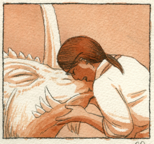 tumblngkori: A couple of raw panels from Mourning Tea that I really liked in color.  It’l