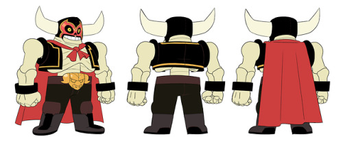 Some visual development on Victor and Valentino, the cartoon Network TV series. Luchadores from the 