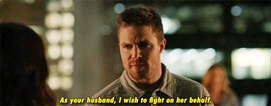 awe-licity:  Oliver and Nyssa, husband and wifeHAHAHAHAArrow 4x13 - Sins of the Father