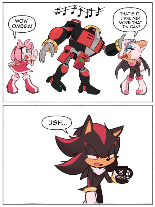 sonic the hedgehog, amy rose, and shadow the hedgehog (sonic) drawn by  toonsite