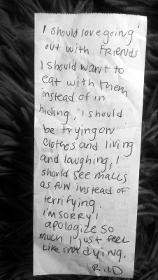 inkskinned:  “I have a terrible self-image and anxiety, but how do I explain that without sounding crazy?” // r.i.d