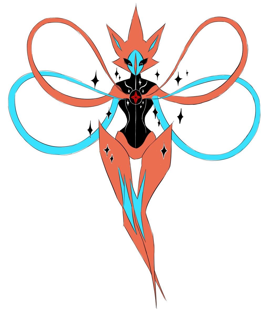 artghst: “ A strange Deoxys that was a result of a space virus making contact with