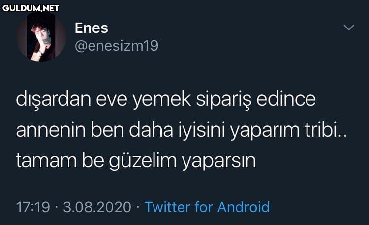 Enes @enesizm19 dışardan...