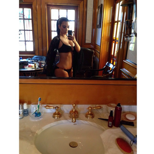 allblackfurandglam:  kimkardashianfashionstyle: kimkardashian - Yep stole Kylie’s bikini…she’s not getting it back  💗💗💗 