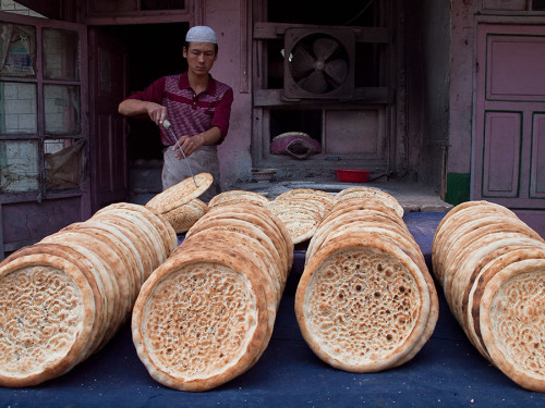 Uyghur Bread, Xinjiang China. 