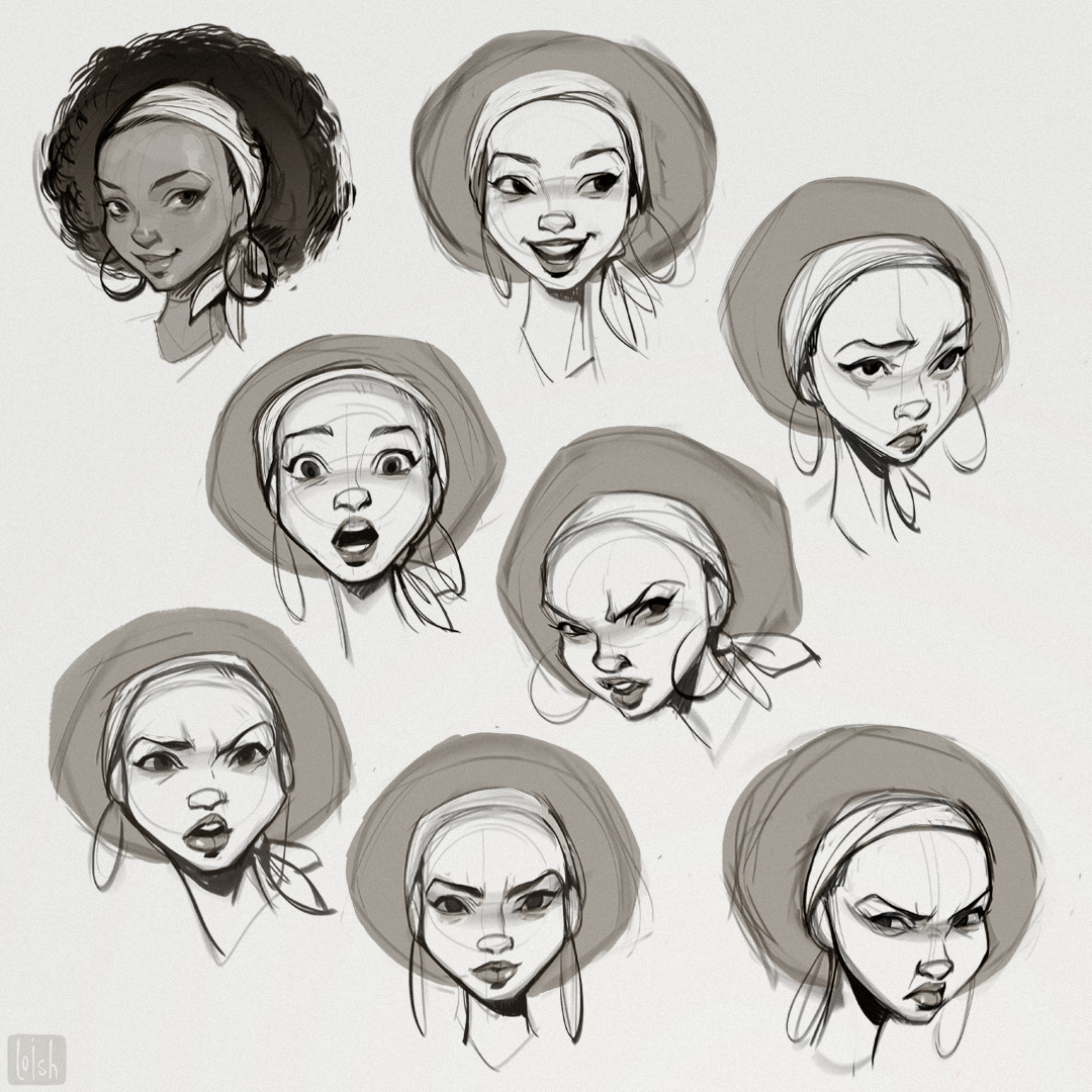 loish:  Here’s some art I made last year, when I created some characters for Amazon