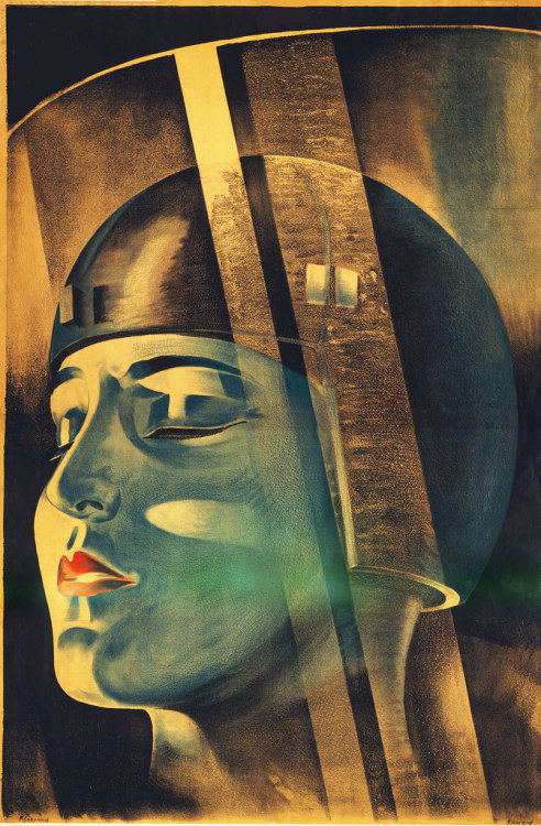 KLEBRAND. Poster for Fritz Lang’s 1927 film, Metropolis, with Brigitte Helm. by Halloween HJB 