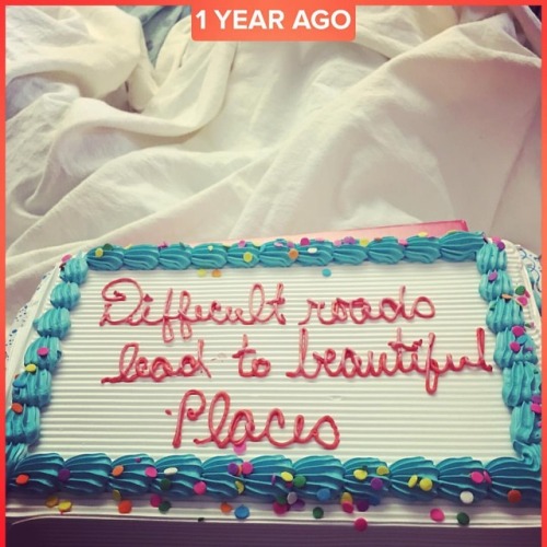 day 374 : someone made this cake for me a year ago today. . #timehop has been simultaneously a brigh