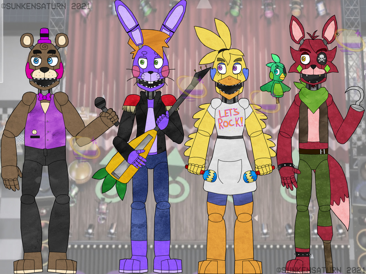 Namy Gaga's Art] Freddy Fazbear's Pizzeria Simulator (FNaF 6): Salvaged  Animatronics Diagram