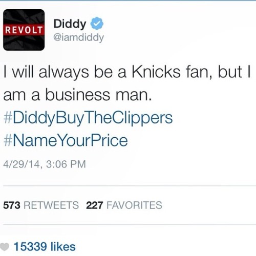 @iamdiddy Go For It!! #fate #irony Luv It!!