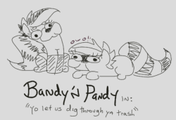 jargwellprescott: Group drawing clients featuring @pabbley‘s Pandy and Bandy, Butterscotch and Macareina and various other doodles  xDD